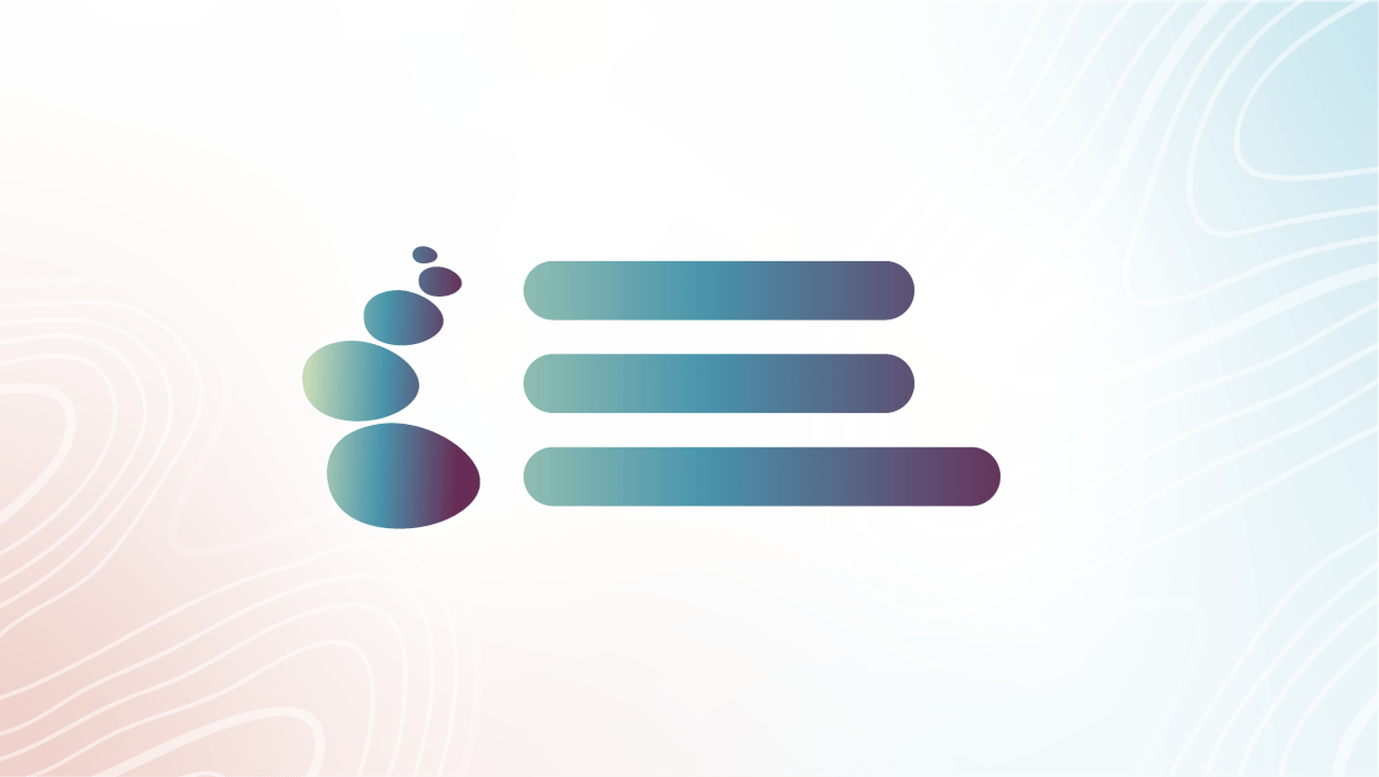 An illustration of a list of items. On the left of the list is the Forum for Truth and Recognition logo which consists of five stones forming a path.